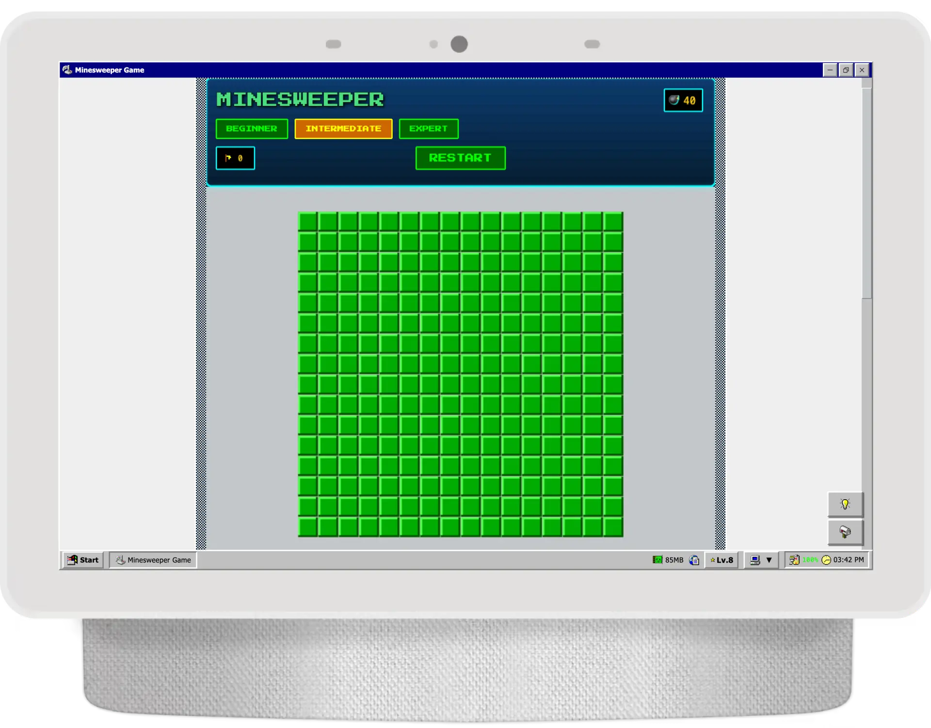 Minesweeper gameplay screenshot 1